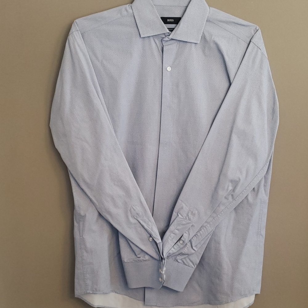 Hugo Boss mens Gordon dress shirt, regular fit